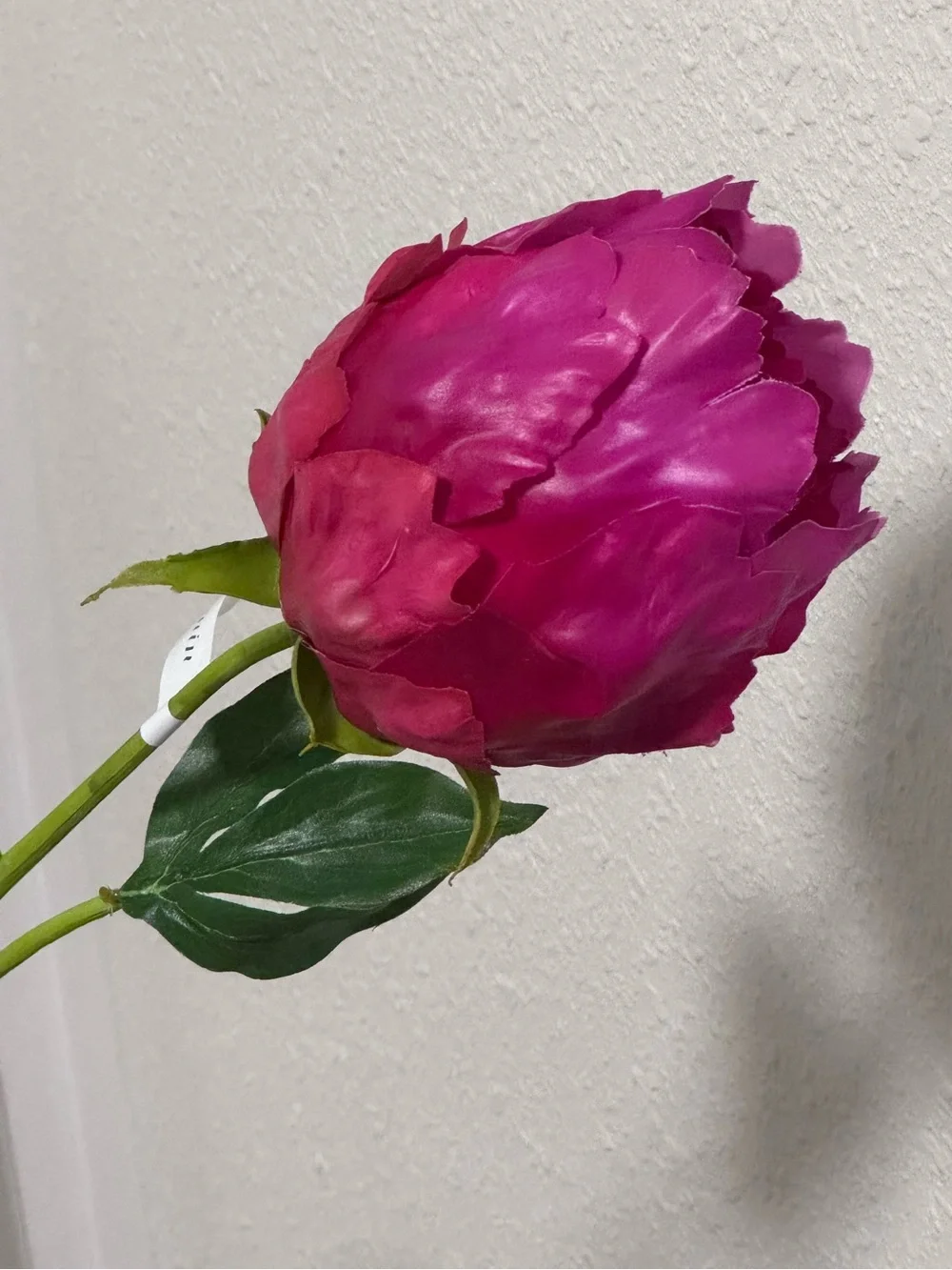 NWT Anthropologie Terrain Faux Peony Stem Medium Pink Single Flower 23